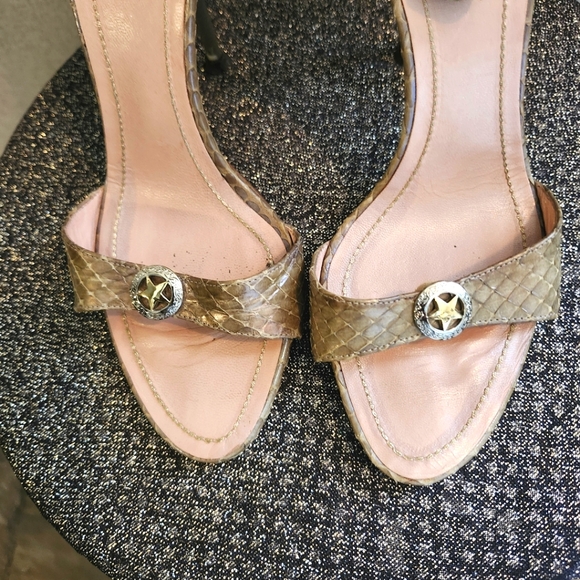 Rene' Caovilla python heels Size 36 1/2(6.5) EUC - Picture 7 of 10